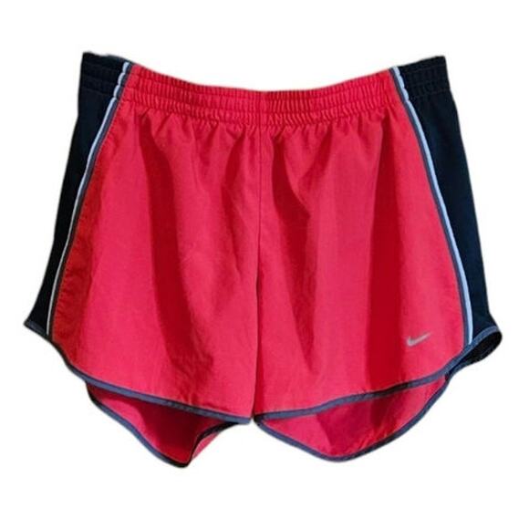 Nike Dri Fit Running Shorts Activewear Pink Grey Women's Medium - Picture 1 of 7